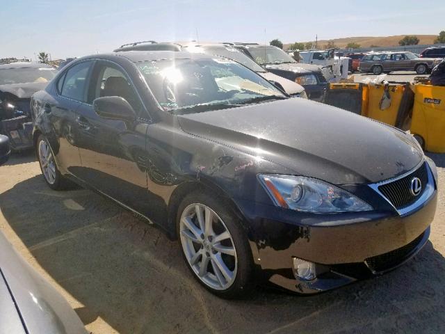 JTHBE262572010325 - 2007 LEXUS IS 350 BLACK photo 1