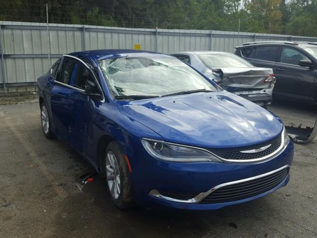 1C3CCCAB9HN510372 - 2017 CHRYSLER 200 LIMITE BLUE photo 1