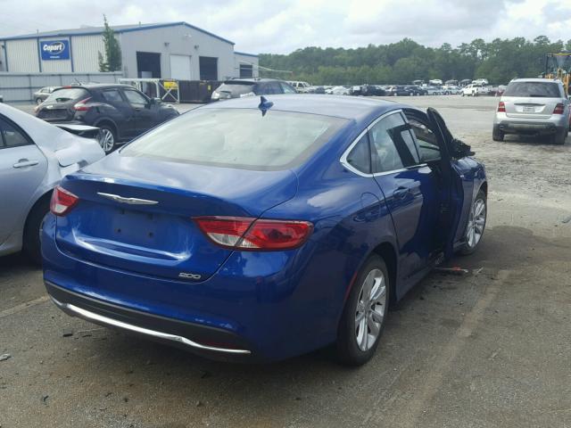 1C3CCCAB9HN510372 - 2017 CHRYSLER 200 LIMITE BLUE photo 4