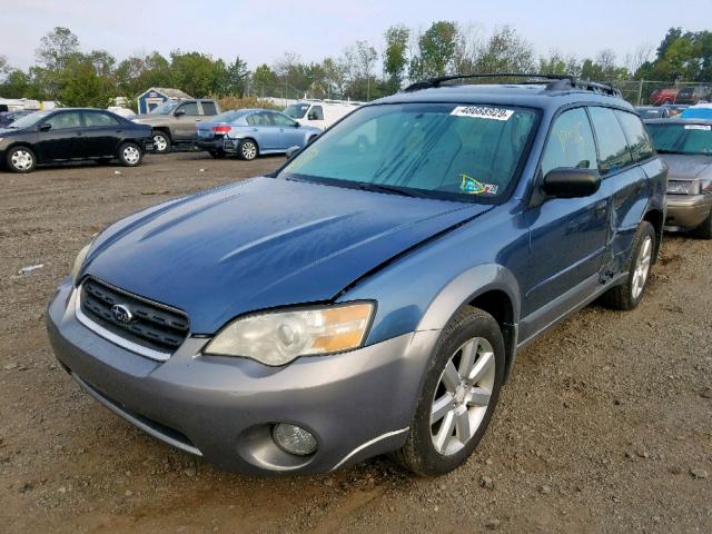 4S4BP61C867359012 - 2006 SUBARU LEGACY OUT BLUE photo 2