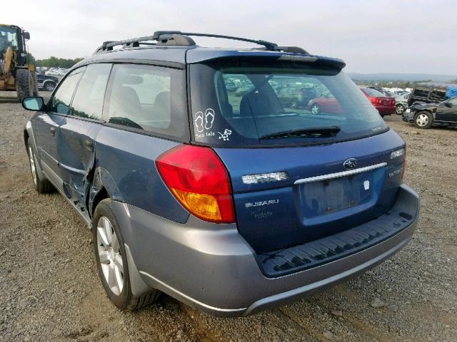 4S4BP61C867359012 - 2006 SUBARU LEGACY OUT BLUE photo 3