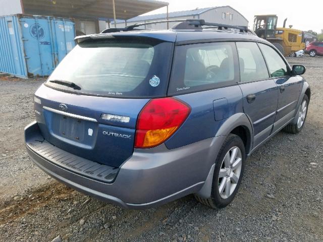 4S4BP61C867359012 - 2006 SUBARU LEGACY OUT BLUE photo 4