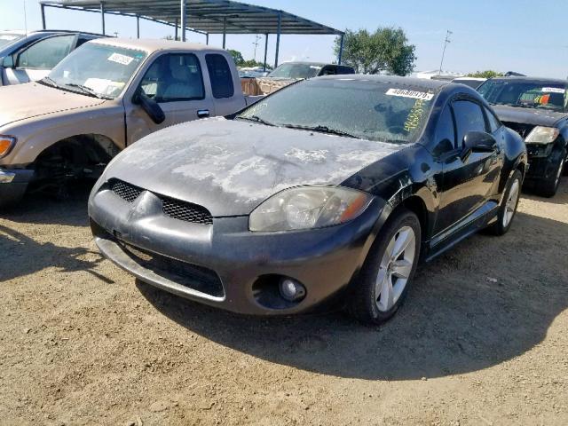 4A3AK24F67E022166 - 2007 MITSUBISHI ECLIPSE GS BLACK photo 2