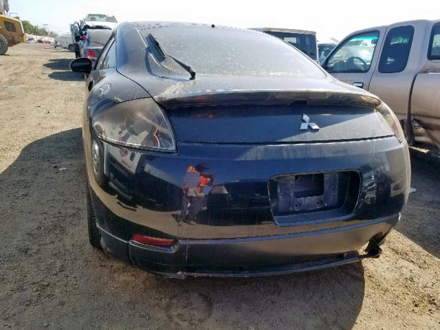 4A3AK24F67E022166 - 2007 MITSUBISHI ECLIPSE GS BLACK photo 9