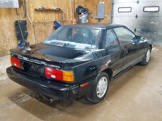 JT2ST67C9K7330077 - 1989 TOYOTA CELICA GT BLACK photo 4