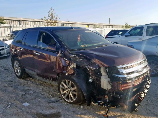 2FMDK3JC6BBA96106 - 2011 FORD EDGE SEL BURGUNDY photo 1