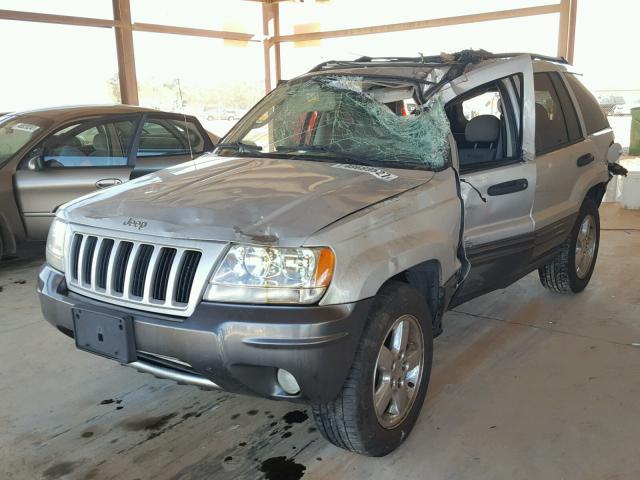 1J4GX48SX4C281584 - 2004 JEEP GRAND CHER SILVER photo 2