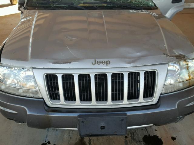 1J4GX48SX4C281584 - 2004 JEEP GRAND CHER SILVER photo 7