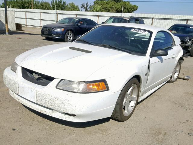 1FAFP42X9YF152011 - 2000 FORD MUSTANG GT WHITE photo 2