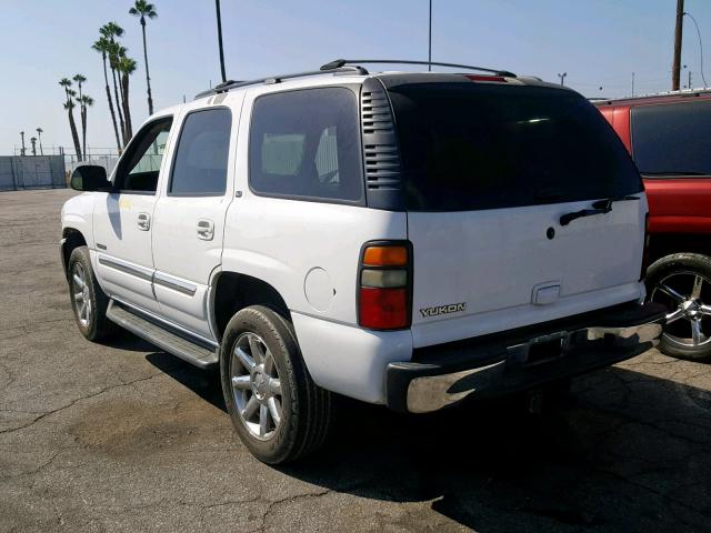 1GKEC13V75J254868 - 2005 GMC YUKON WHITE photo 3