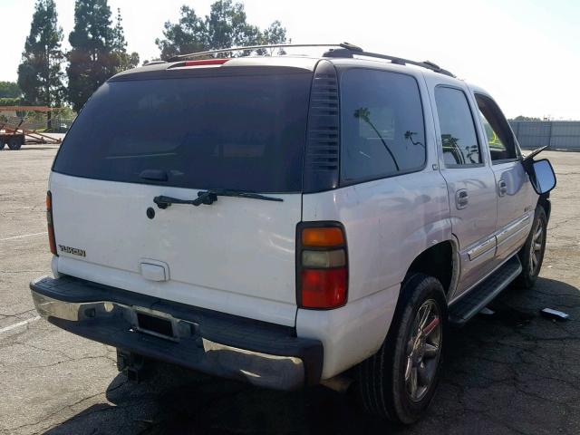 1GKEC13V75J254868 - 2005 GMC YUKON WHITE photo 4