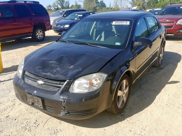 1G1AD5F56A7127202 - 2010 CHEVROLET COBALT 1LT BLACK photo 2