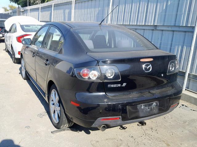 JM1BK323271648357 - 2007 MAZDA 3 S BLACK photo 3