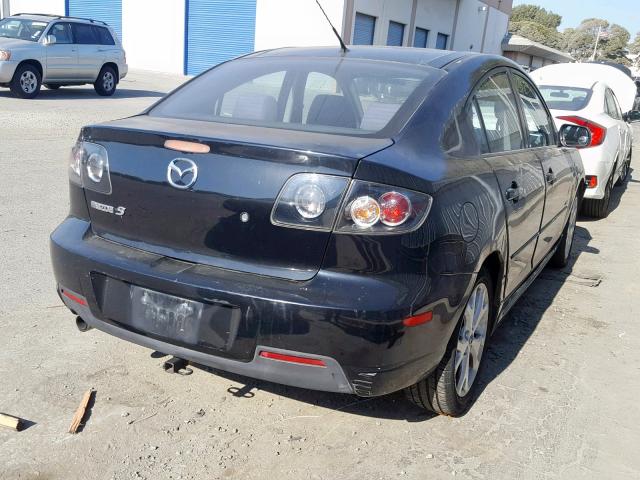 JM1BK323271648357 - 2007 MAZDA 3 S BLACK photo 4