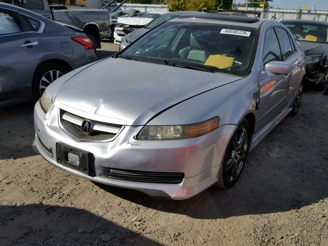 19UUA66205A078310 - 2005 ACURA TL SILVER photo 2