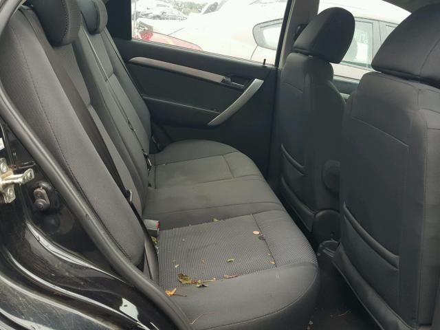 KL1TD5DE4BB200818 - 2011 CHEVROLET AVEO LS BLACK photo 6