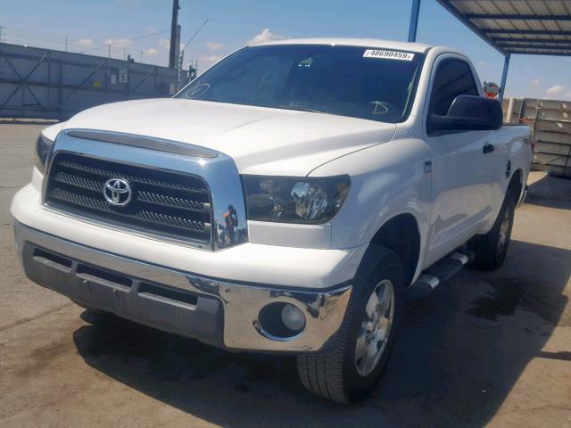 5TFJT52117X002128 - 2007 TOYOTA TUNDRA WHITE photo 2