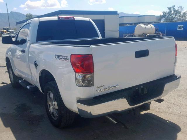 5TFJT52117X002128 - 2007 TOYOTA TUNDRA WHITE photo 3