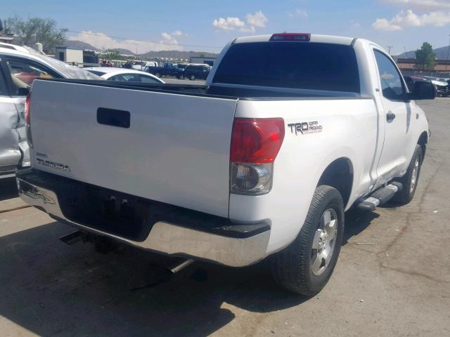 5TFJT52117X002128 - 2007 TOYOTA TUNDRA WHITE photo 4