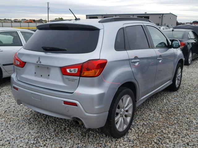 JA4AP4AU4BZ016011 - 2011 MITSUBISHI OUTLANDER SILVER photo 4