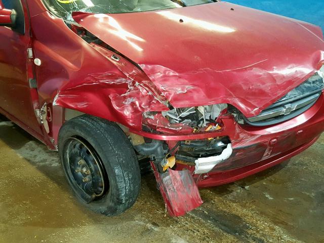 KL1TD66697B759557 - 2007 CHEVROLET AVEO BASE 红色 照片 9