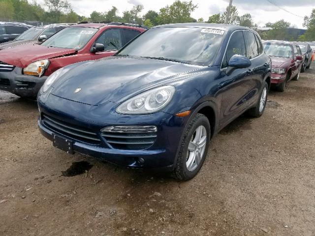 WP1AB2A28BLA44869 - 2011 PORSCHE CAYENNE S BLUE photo 2