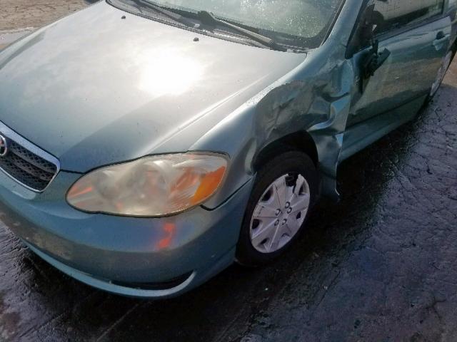 2T1BR32E06C625585 - 2006 TOYOTA COROLLA CE GREEN photo 9