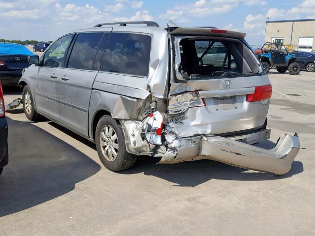 5FNRL38478B068817 - 2008 HONDA ODYSSEY EX SILVER photo 3