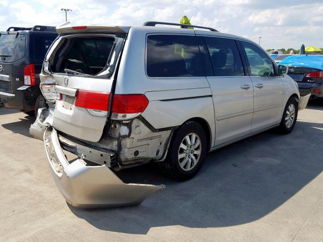 5FNRL38478B068817 - 2008 HONDA ODYSSEY EX SILVER photo 4