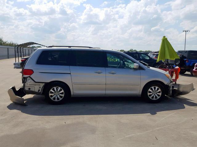 5FNRL38478B068817 - 2008 HONDA ODYSSEY EX SILVER photo 9