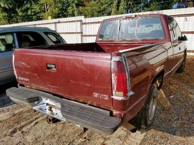 1GTEC19M4WE508153 - 1998 GMC SIERRA C15 MAROON photo 4