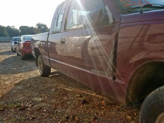 1GTEC19M4WE508153 - 1998 GMC SIERRA C15 MAROON photo 9