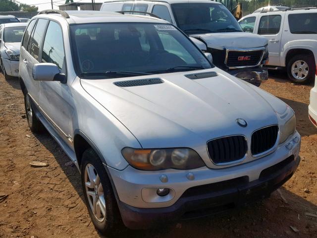 5UXFA13525LY07385 - 2005 BMW X5 3.0I SILVER photo 1