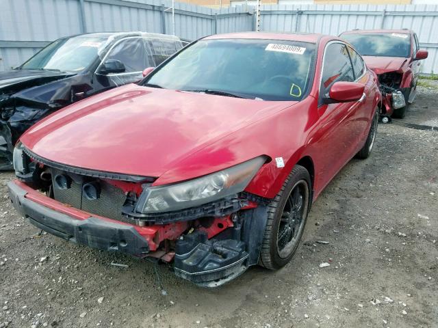 1HGCS22858A802119 - 2008 HONDA ACCORD EXL RED photo 2