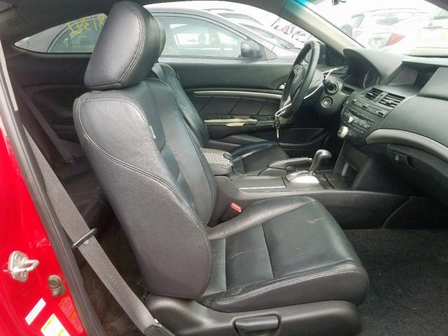 1HGCS22858A802119 - 2008 HONDA ACCORD EXL RED photo 5