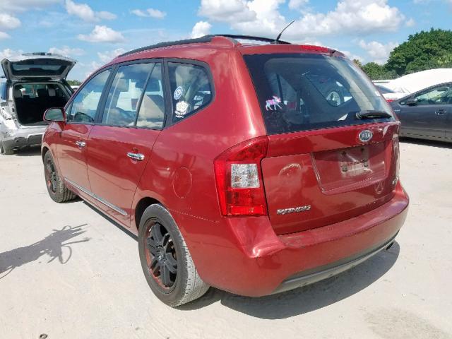 KNAFG526077113823 - 2007 KIA RONDO LX RED photo 3