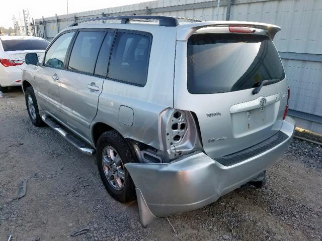 JTEEP21A340064071 - 2004 TOYOTA HIGHLANDER SILVER photo 3