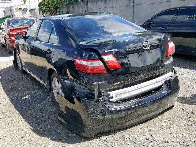 4T1BK46K67U028600 - 2007 TOYOTA CAMRY LE BLACK photo 3