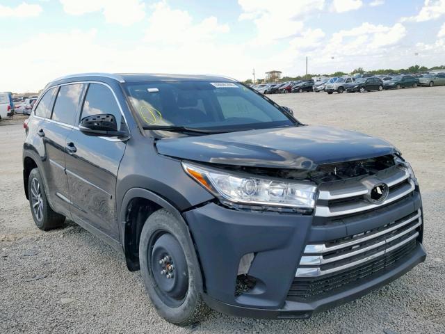 5TDJZRFH7HS471762 - 2017 TOYOTA HIGHLANDER BLACK photo 1