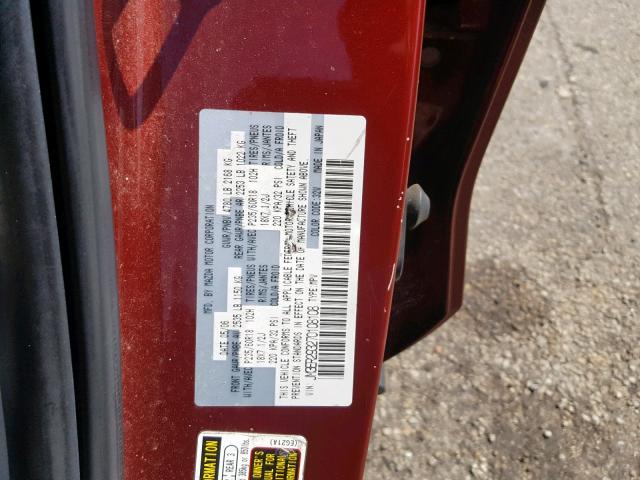 JM3ER293270108108 - 2007 MAZDA CX-7 RED photo 10