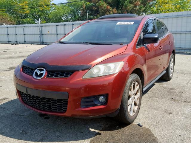 JM3ER293270108108 - 2007 MAZDA CX-7 RED photo 2