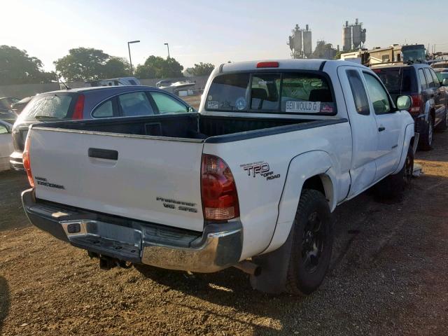 5TETU62N36Z259278 - 2006 TOYOTA TACOMA PRE WHITE photo 4