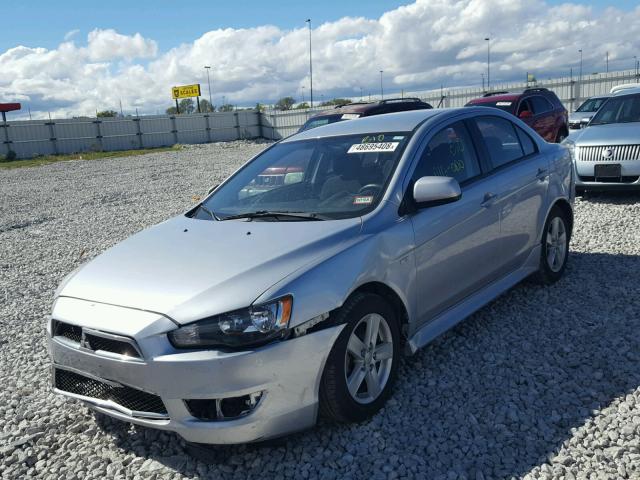 JA32V2FW2EU013042 - 2014 MITSUBISHI LANCER SE SILVER photo 2