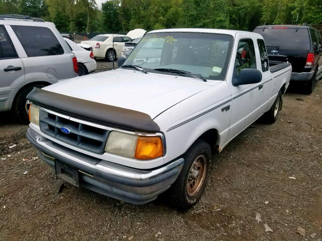 1FTCR14XXPPB10278 - 1993 FORD RANGER SUP WHITE photo 2