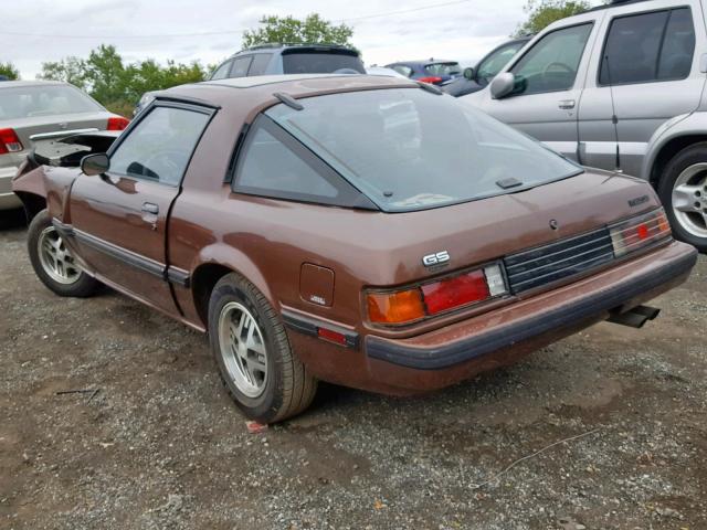 JM1FB3311E0817415 - 1984 MAZDA RX7 12A BROWN photo 3