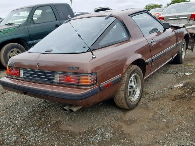 JM1FB3311E0817415 - 1984 MAZDA RX7 12A BROWN photo 4