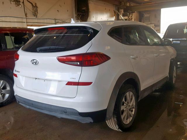 KM8J2CA45KU912910 - 2019 HYUNDAI TUCSON SE WHITE photo 4