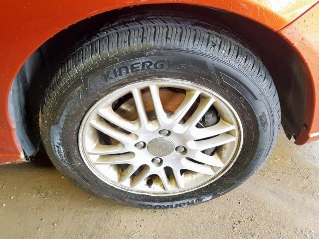 3FAFP31N25R134054 - 2005 FORD FOCUS ZX3 ORANGE photo 9