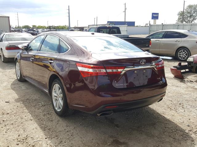 4T1BK1EB6EU084176 - 2014 TOYOTA AVALON BAS Marron photo 3