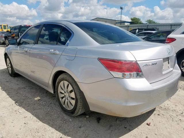 1HGCP26359A068471 - 2009 HONDA ACCORD LX SILVER photo 3